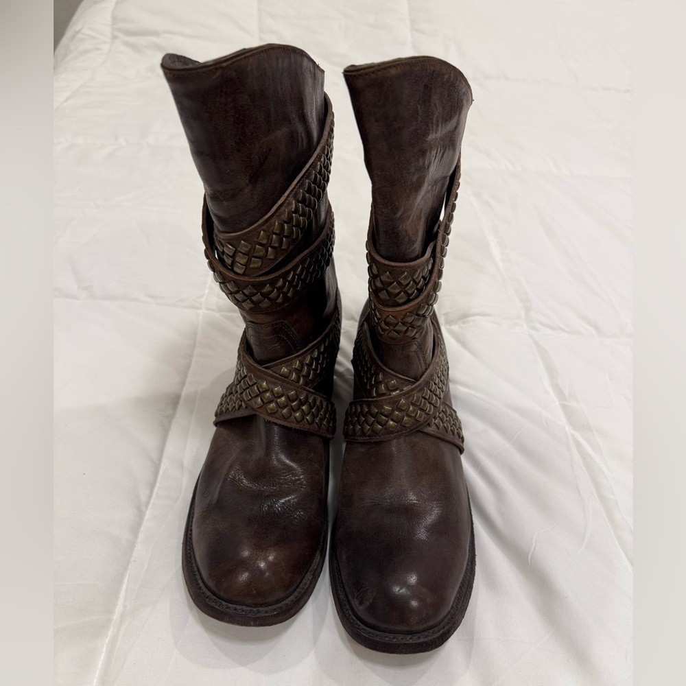 **Five Worlds by Cordani "Sanchez Ville" Studded Boots – Size 9.5B** - Picture 3 of 6